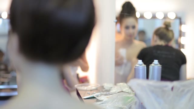 Body Art. The Reflection In The Mirror