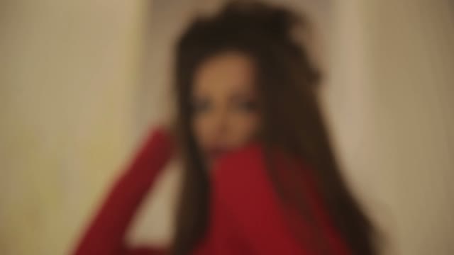 Model Posing And Looking At The Camera