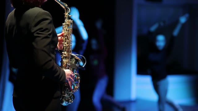 Woman Playing Saxophone