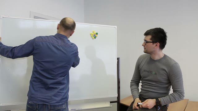 Men Wipes Off The Board