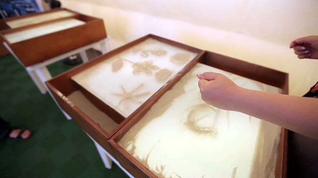 Hands Draw Sand Animation