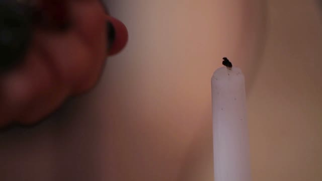 Light A Candle. Close Up