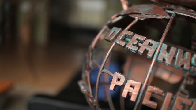 Copper Globe Close Up