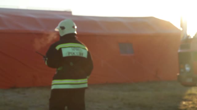 Firefighter Goes Back To The Camera