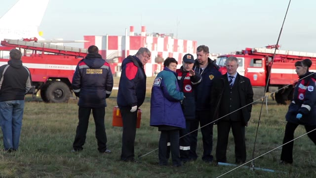 Firefighters, Medics And Rescuers Talk