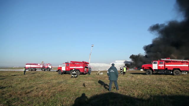 Extinguishing Fire At The Airport
