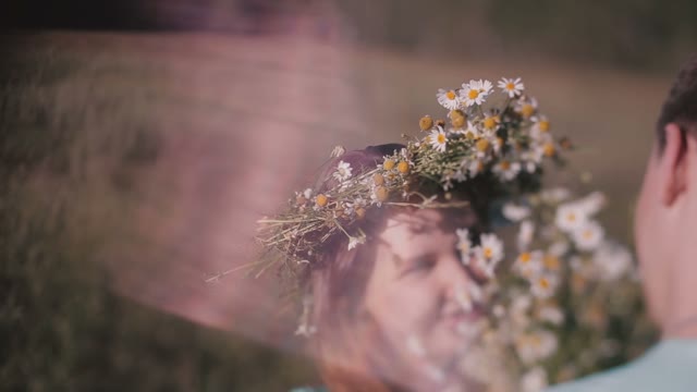 The Girl In A Wreath With A Bouquet Of Daisies
