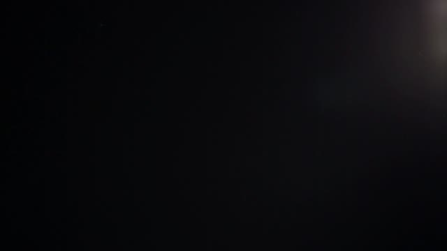 Coffee Beans Falling Down On The Dark Background