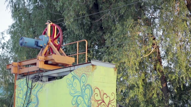 Close Up Of Cable Pull Machine In Wakepark