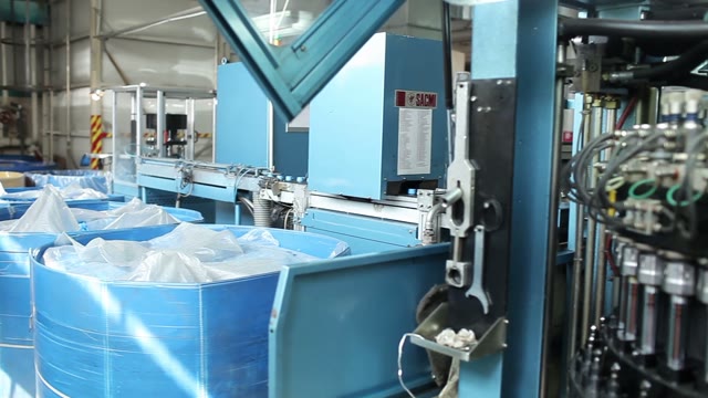 Plant. Rotating Machine. Conveyor Production