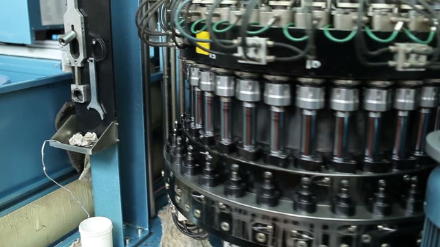 Plant. Rotating Machine. Conveyor Production