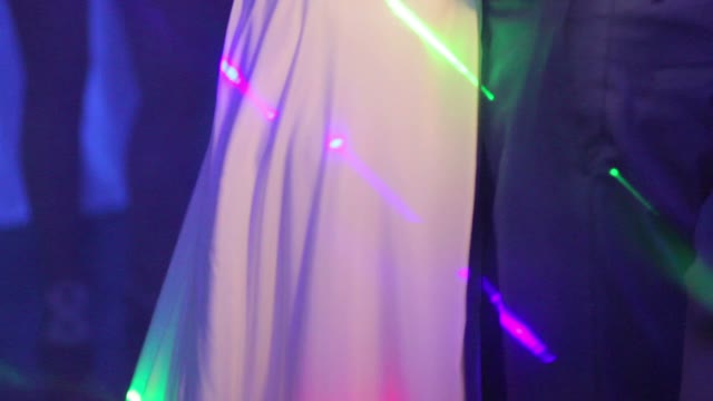 The Bride And Bridegroom Dancing A Slow Dance.