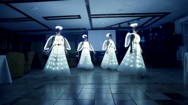 The Girls At The Wedding Dressed As Angels.