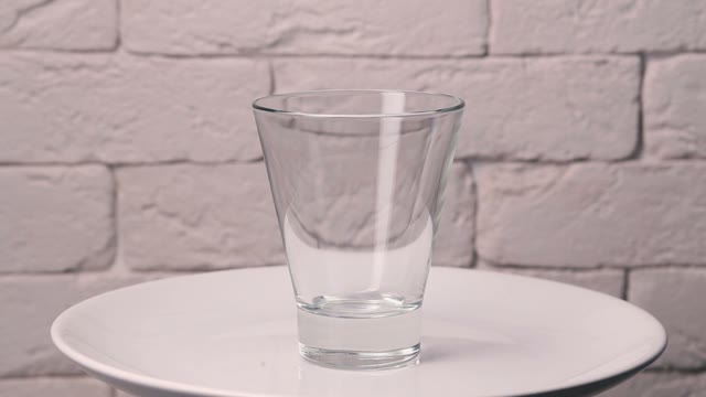 In A Glass Pour The Juice.