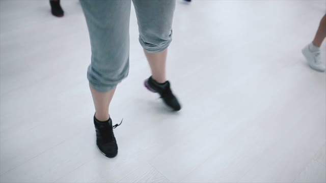 Lots Of Lush Girls Training On Fitness.
