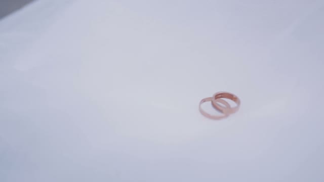 Berry Poured Wedding Rings.
