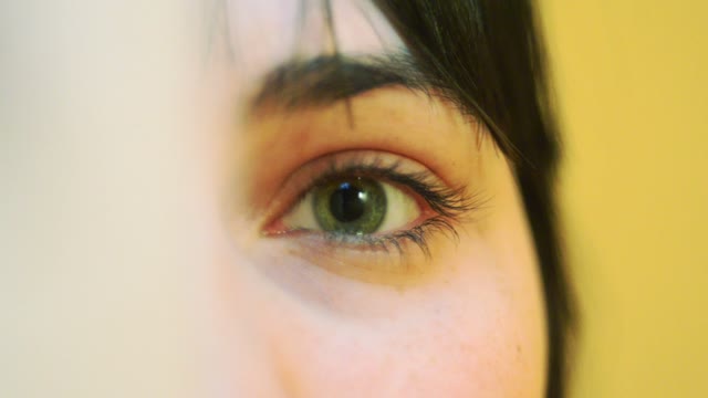 The Girl's Eyes. Close-up