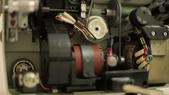 Work Electric Mechanism. Close-up
