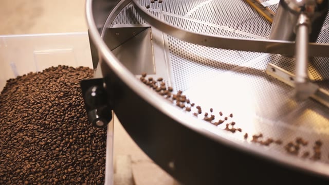 Coffee Beans After Roasting. Close-up
