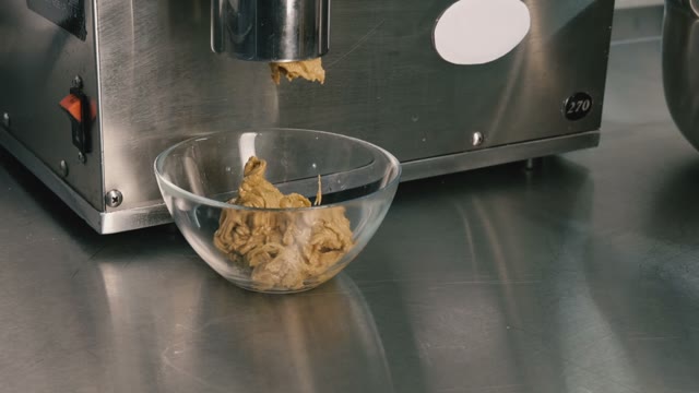 Culinary Production. The Ground Nut. Kitchen Equipment. Close-up