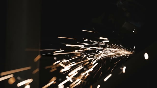Sparks. Close Up