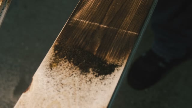 Carpenter Wood Handles. Close-up
