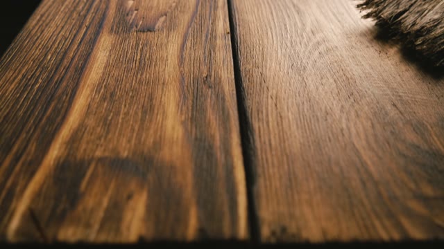 Treated Wood Planks. Close-up
