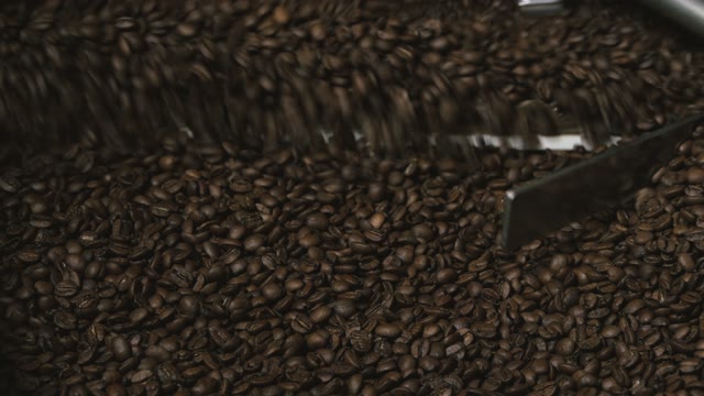 Roasted Coffee Beans. Close-up