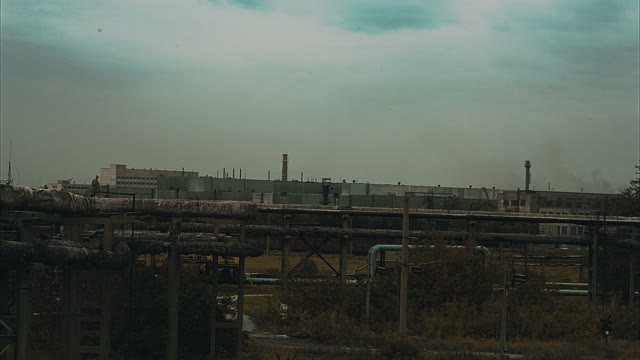 View Of The Industrial Buildings