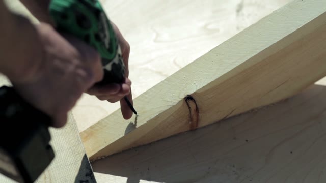 Unsuccessful Attempt To Twisting The Screw Close-up