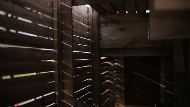 Inside A New Wooden Shed