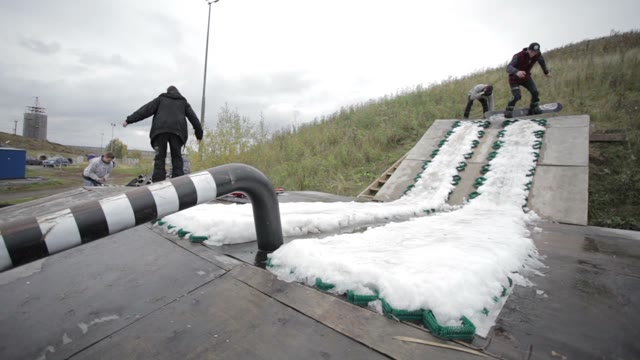 The Trick On A Snowboard