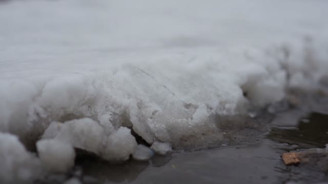 Snow Melts On The Roof