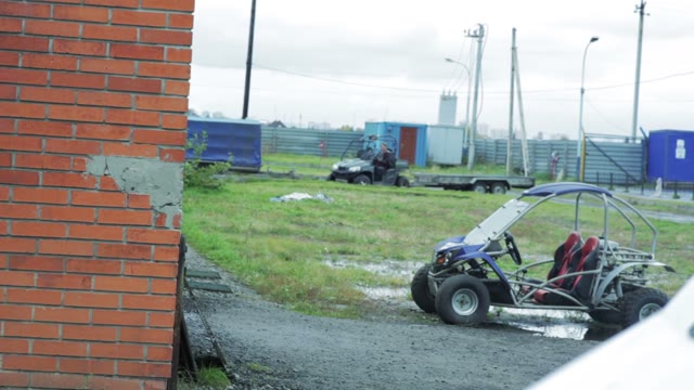 Riding Quad Bike