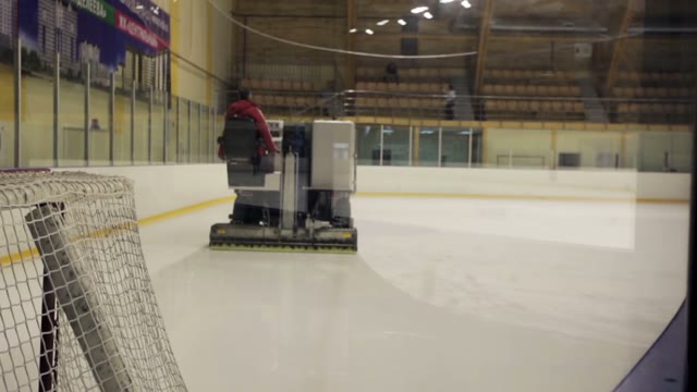 Ice Rink Prepares Harvester