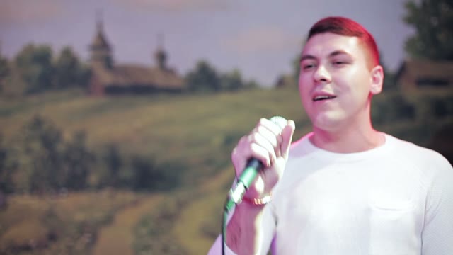 Attractive Russian Man Sings