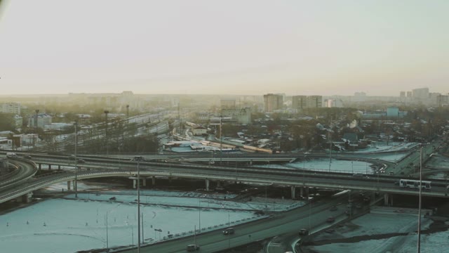 Busy Highway During The Day Timelapse