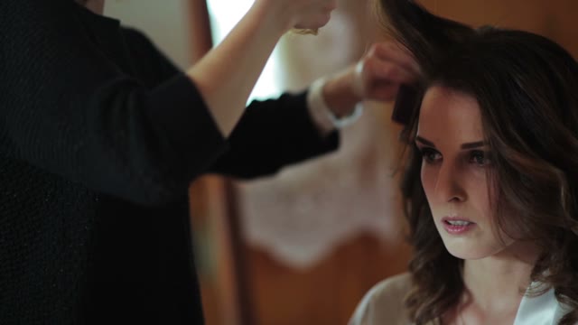 Hairdresser Style Their Hair Woman