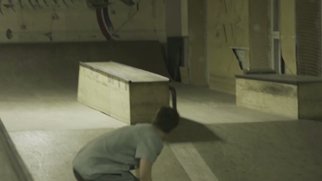 Skater Ride In Skatepark