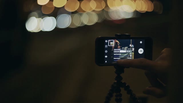 Road With Cars Shooting From A Smartphone