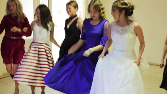 Bride Dancing Can Can