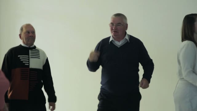 Elderly People Dancing