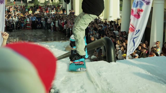 Snowboarder Does The Trick