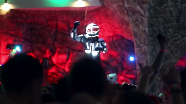 Man In Suit Dancing On The Stage