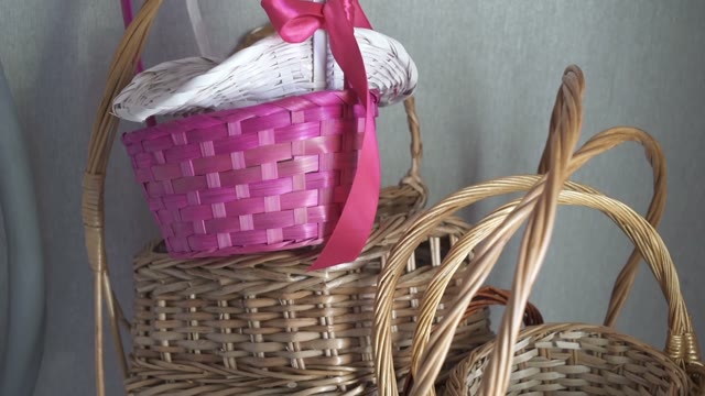Colorful Wicker Baskets
