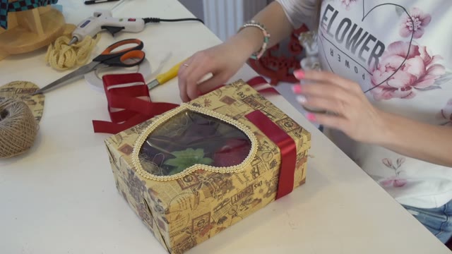 Beautiful Girl Packs A Wedding Gift