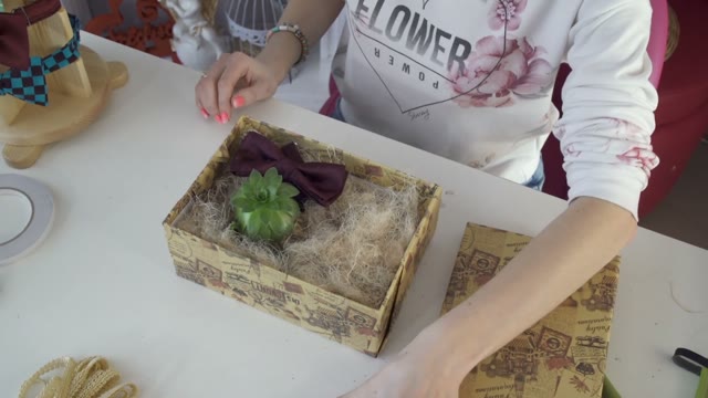 Girl Makes A Gift With Their Own Hands