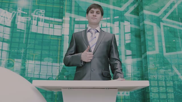 Successful Businessman Showing Thumb