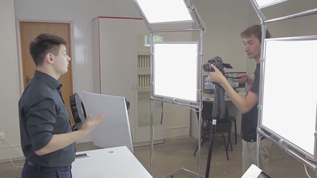The Man Says To The Camera About A Gadget
