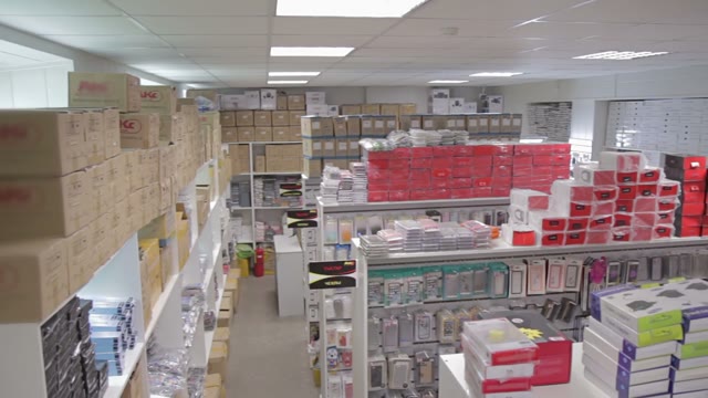 Moving Above The Shelves In The Store
